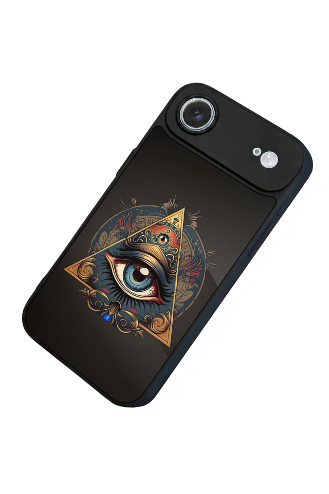iPhone 17 Air Uyumlu Göz Tasarımlı Glossy Premium Kılıf