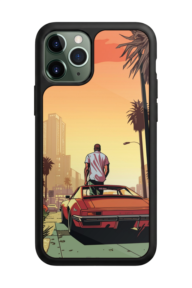 iPhone 11 Pro Uyumlu GTA Tasarımlı Glossy Premium Kılıf