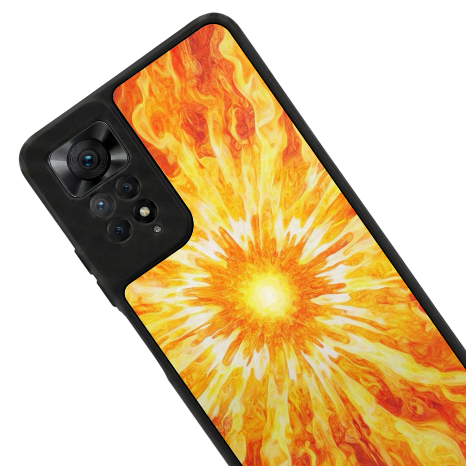 Xiaomi Redmi Note 11 Pro Uyumlu Güneş Tasarımlı Glossy Premium Kılıf