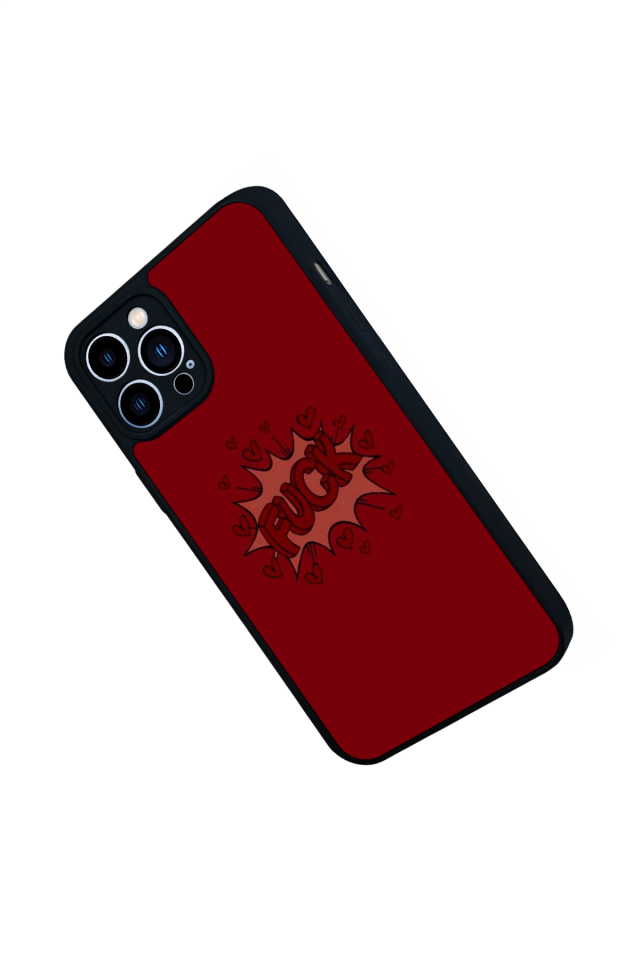 iPhone 13 Pro Max Uyumlu Kalp Love Tasarımlı Glossy Premium Kılıf
