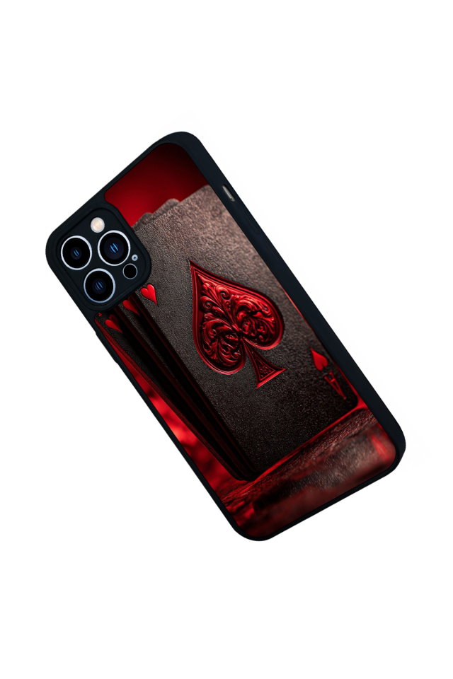 iPhone 12 Pro Max Uyumlu Kart Tasarımlı Glossy Premium Kılıf