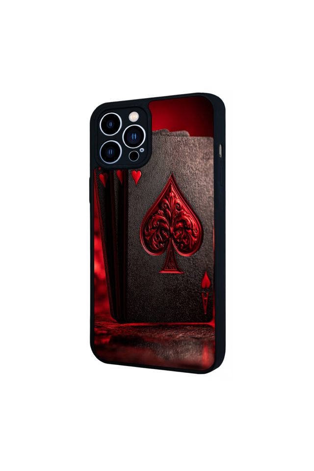 iPhone 12 Pro Max Uyumlu Kart Tasarımlı Glossy Premium Kılıf