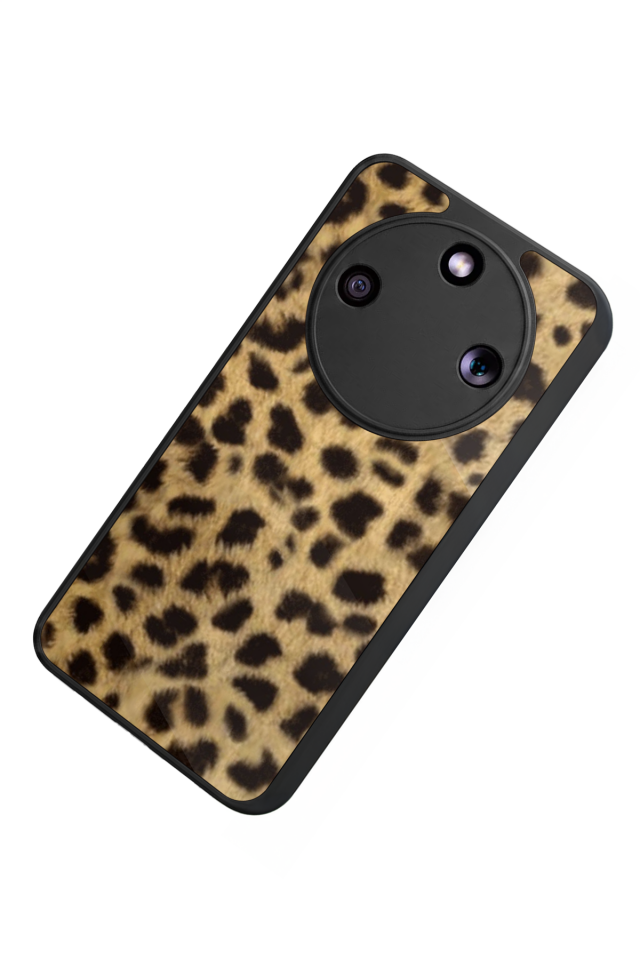 Honor Magic 8 Lite Uyumlu Leopar Tasarımlı Glossy Premium Kılıf
