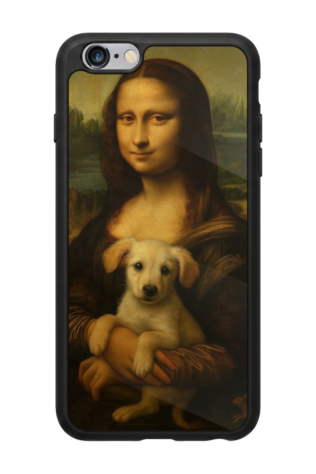 iPhone 6 Plus Uyumlu Monalisa Tasarımlı Glossy Premium Kılıf