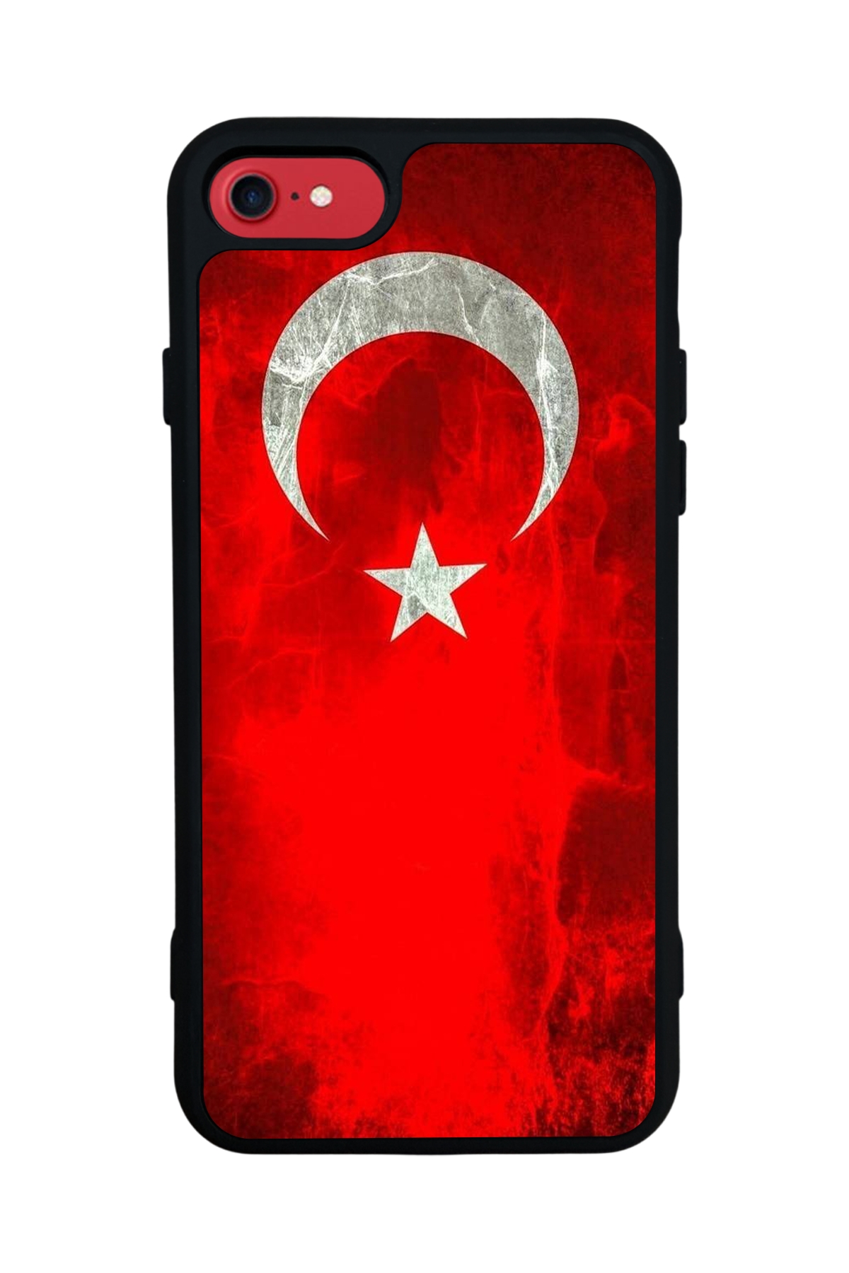 iPhone 8 Uyumlu Türk Bayragi Tasarımlı Glossy Premium Kılıf