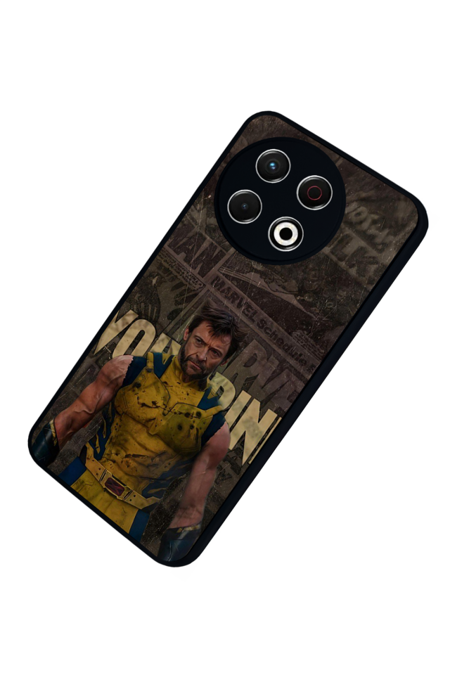 Tecno Spark 30 Pro Uyumlu Wolverine Tasarımlı Glossy Premium Kılıf