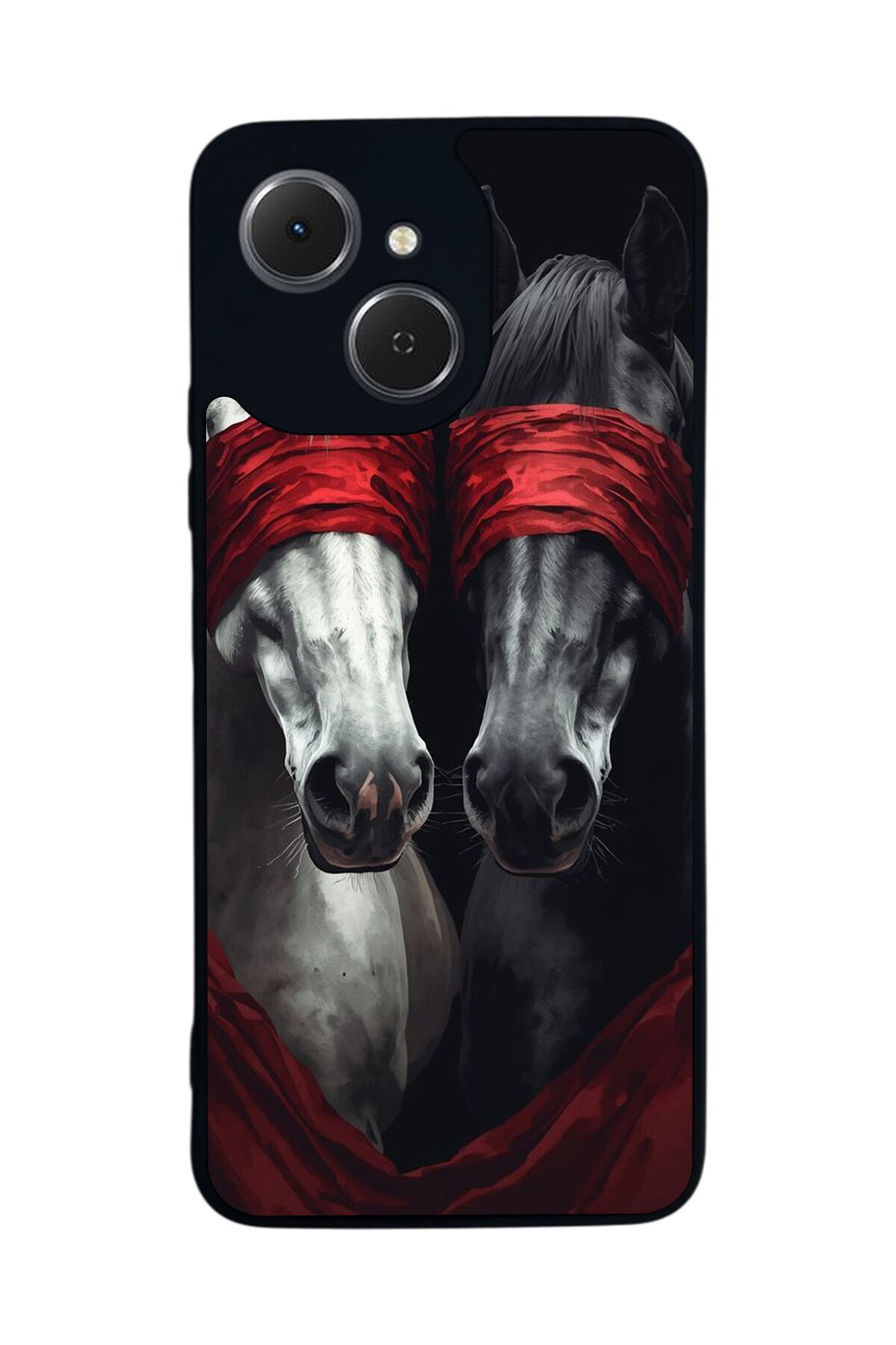 Tecno Spark 40C Uyumlu At Horse Tasarımlı Glossy Premium Kılıf