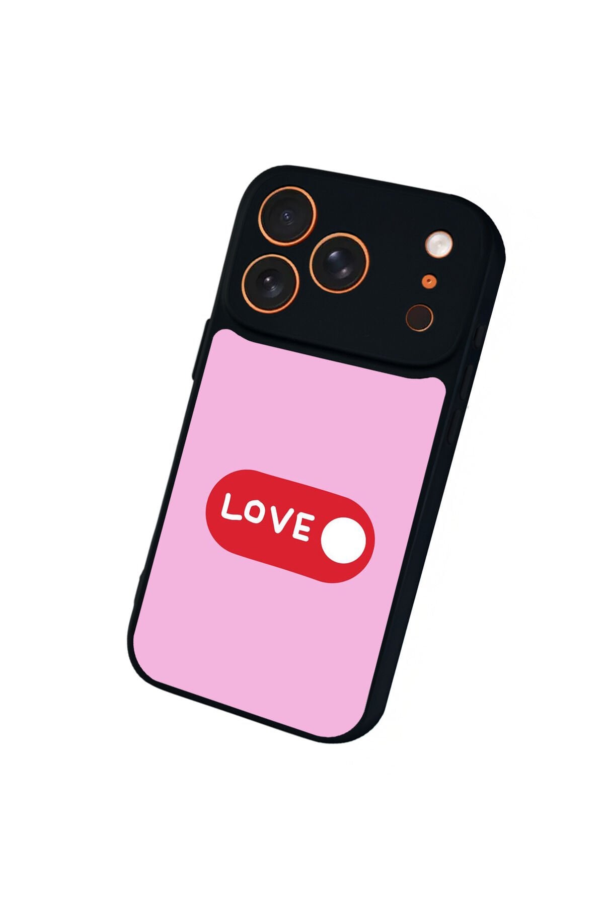 iPhone 17 Pro Max Uyumlu Kalp Love Tasarımlı Glossy Premium Kılıf