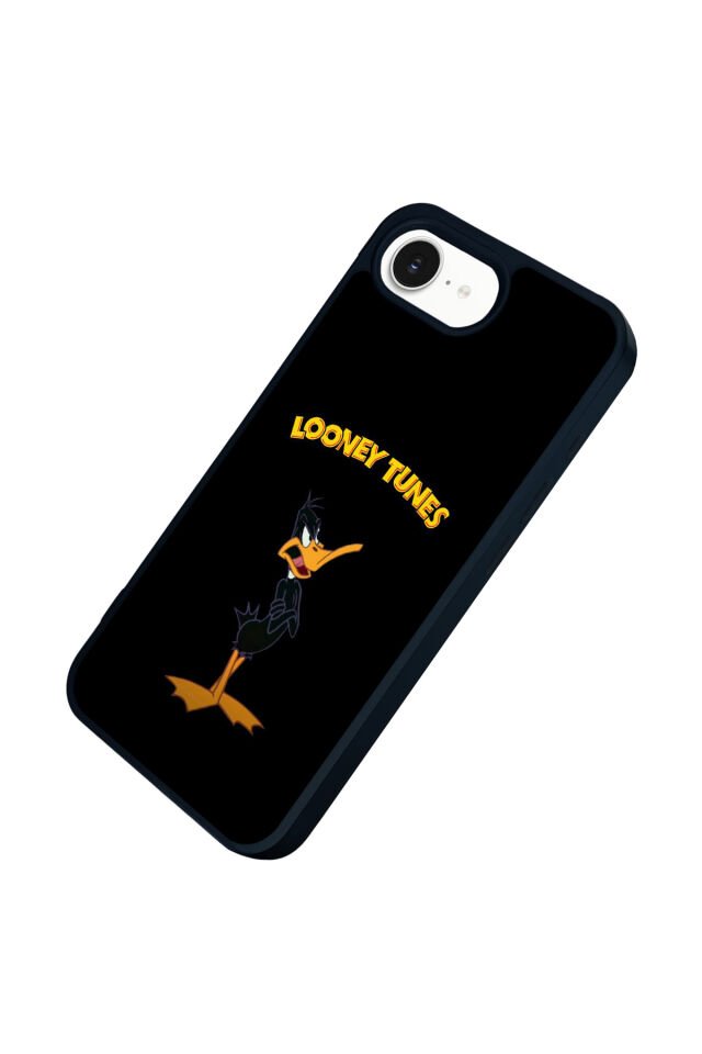 iPhone 16E Uyumlu Daffy duck Tasarımlı Glossy Premium Kılıf