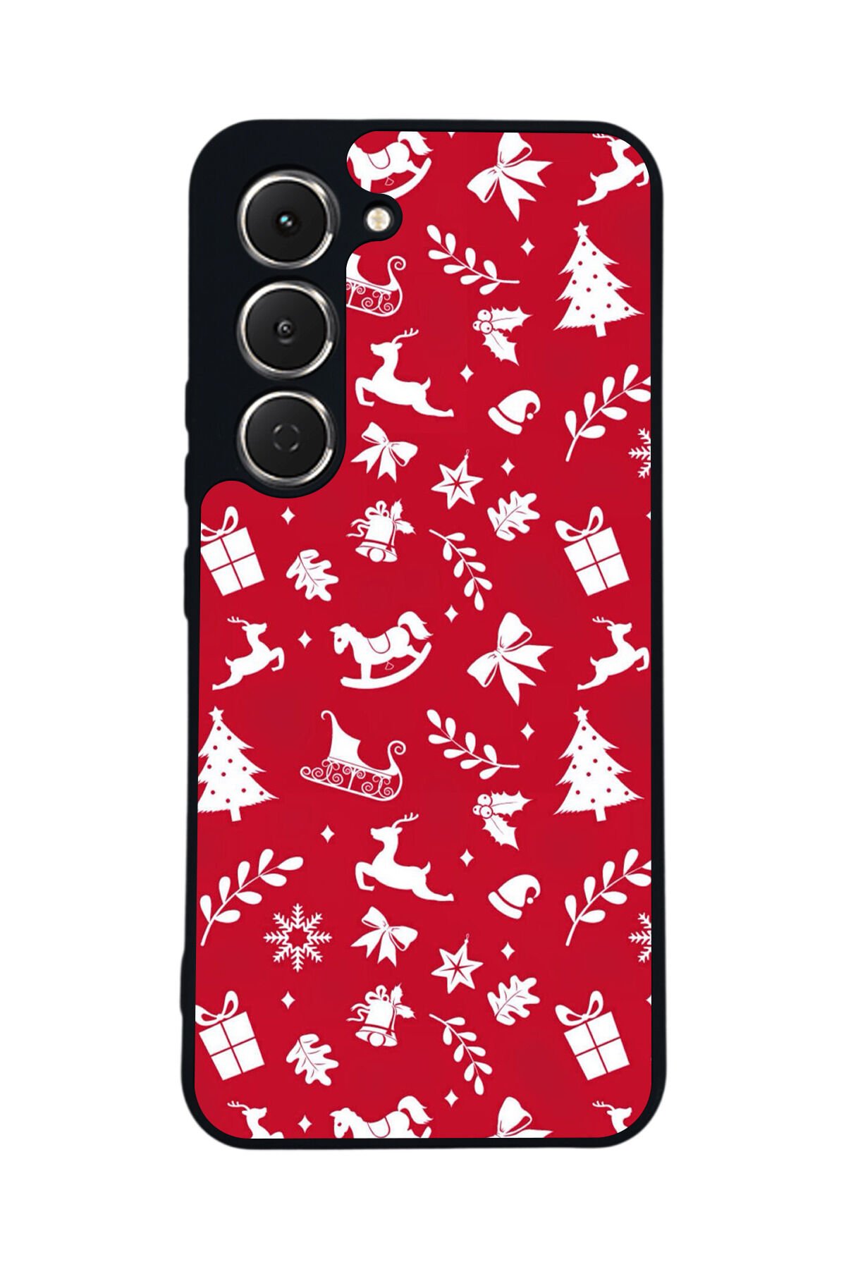 Tecno Spark 40 Pro Uyumlu Yilbasi Christmas Tasarımlı Glossy Premium Kılıf
