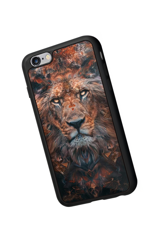 iPhone 6s Plus Uyumlu Aslan Tasarımlı Glossy Premium Kılıf