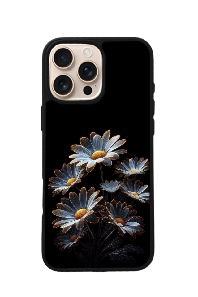 iPhone 16 Pro Max Uyumlu Cicek Tasarımlı Glossy Premium Kılıf