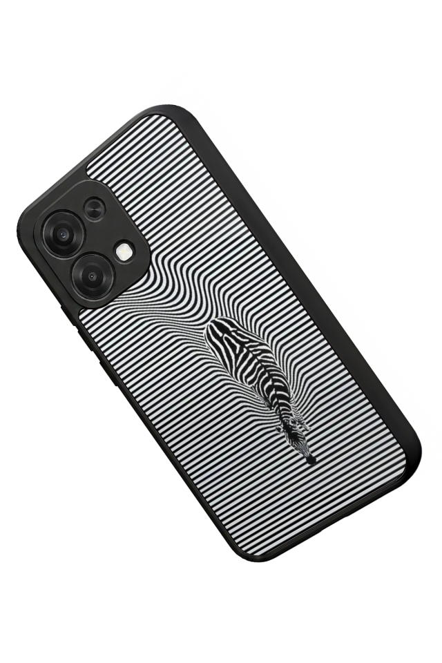 Oppo A6 Pro Uyumlu Çizgi Sanatı Tasarımlı Glossy Premium Kılıf