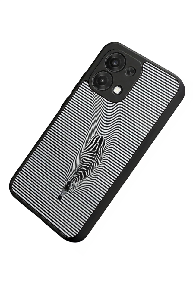 Oppo A6 Pro Uyumlu Çizgi Sanatı Tasarımlı Glossy Premium Kılıf