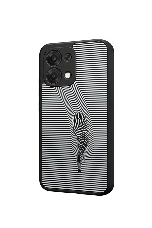 Oppo A6 Pro Uyumlu Çizgi Sanatı Tasarımlı Glossy Premium Kılıf