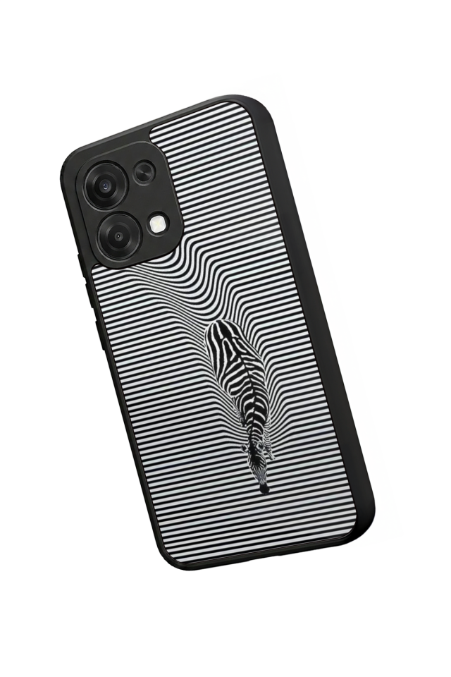 Oppo A6 Pro Uyumlu Çizgi Sanatı Tasarımlı Glossy Premium Kılıf