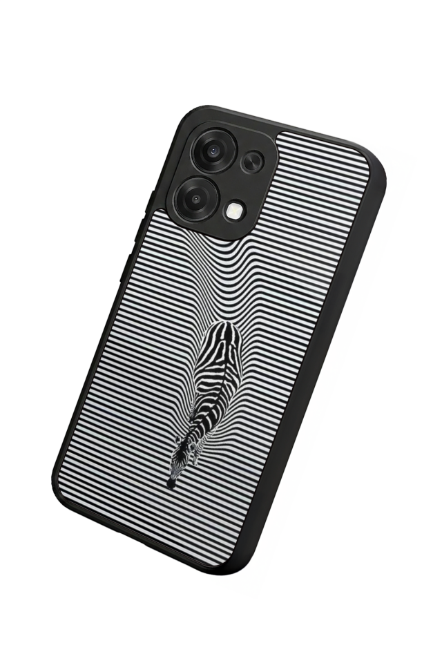 Oppo A6 Pro Uyumlu Çizgi Sanatı Tasarımlı Glossy Premium Kılıf