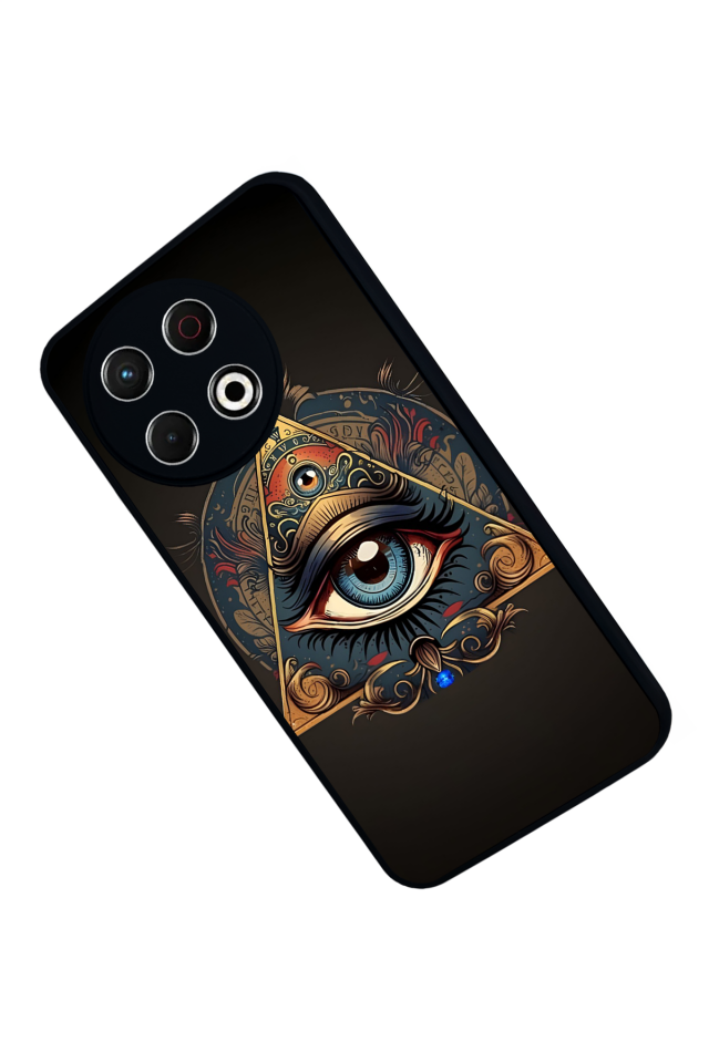 Tecno Spark 30 Pro Uyumlu Göz Tasarımlı Glossy Premium Kılıf