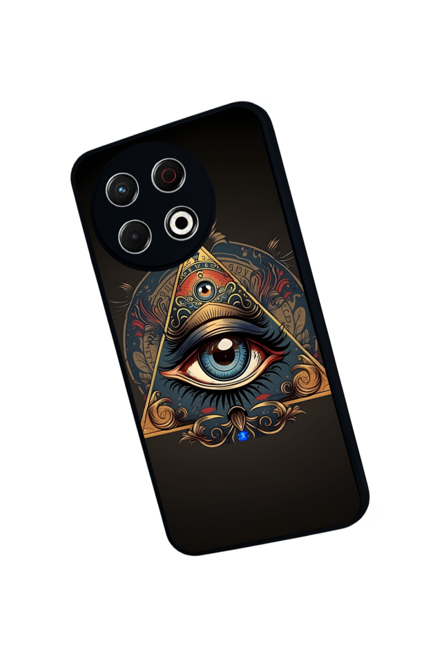 Tecno Spark 30 Pro Uyumlu Göz Tasarımlı Glossy Premium Kılıf