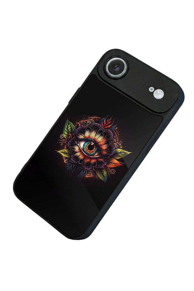 iPhone 17 Air Uyumlu Göz Tasarımlı Glossy Premium Kılıf