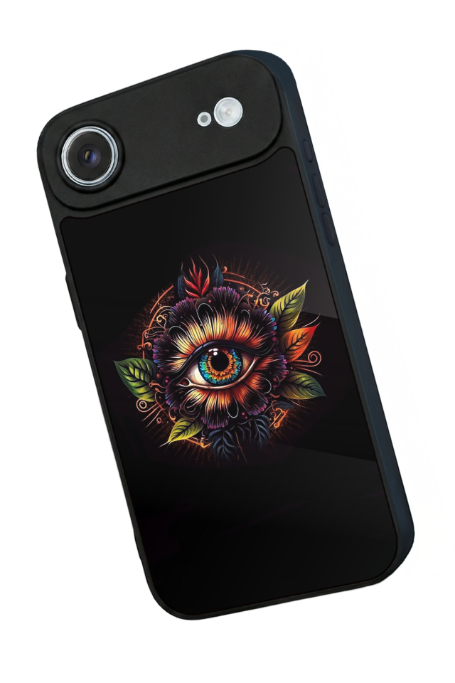 iPhone 17 Air Uyumlu Göz Tasarımlı Glossy Premium Kılıf
