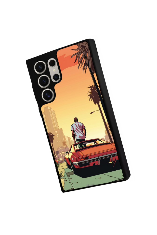 Samsung Galaxy S23 Ultra Uyumlu GTA Tasarımlı Glossy Premium Kılıf