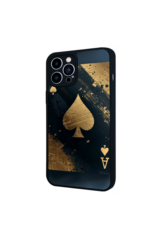 iPhone 12 Pro Max Uyumlu Kart Tasarımlı Glossy Premium Kılıf