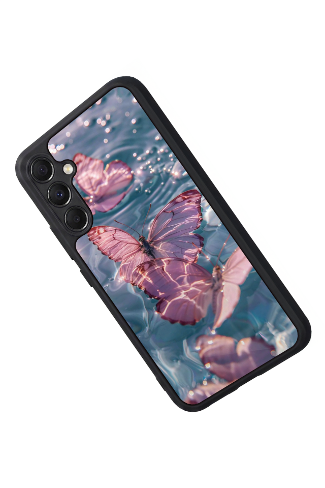 Samsung Galaxy A34 Uyumlu Kelebek Tasarımlı Glossy Premium Kılıf
