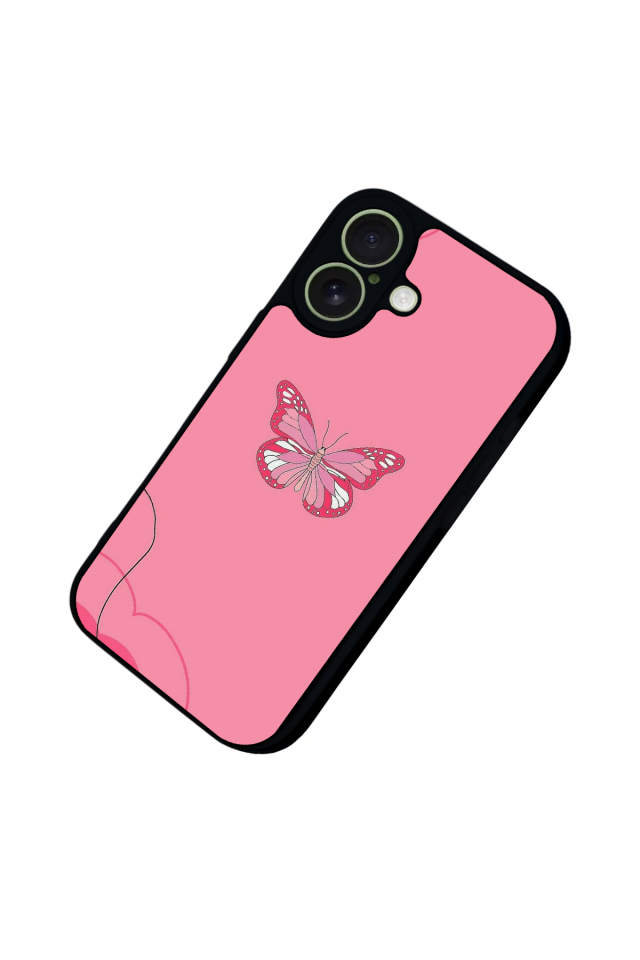 iPhone 17 Uyumlu Kelebek Tasarımlı Glossy Premium Kılıf