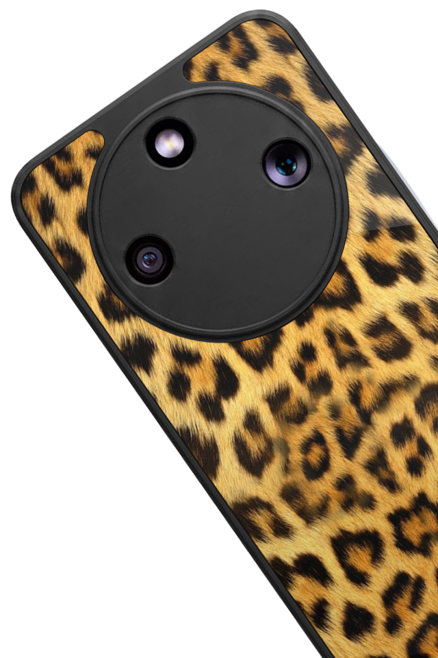 Honor Magic 8 Lite Uyumlu Leopar Tasarımlı Glossy Premium Kılıf