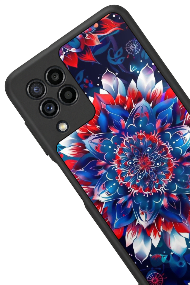 Samsung Galaxy M22 Uyumlu Mandala Tasarımlı Glossy Premium Kılıf