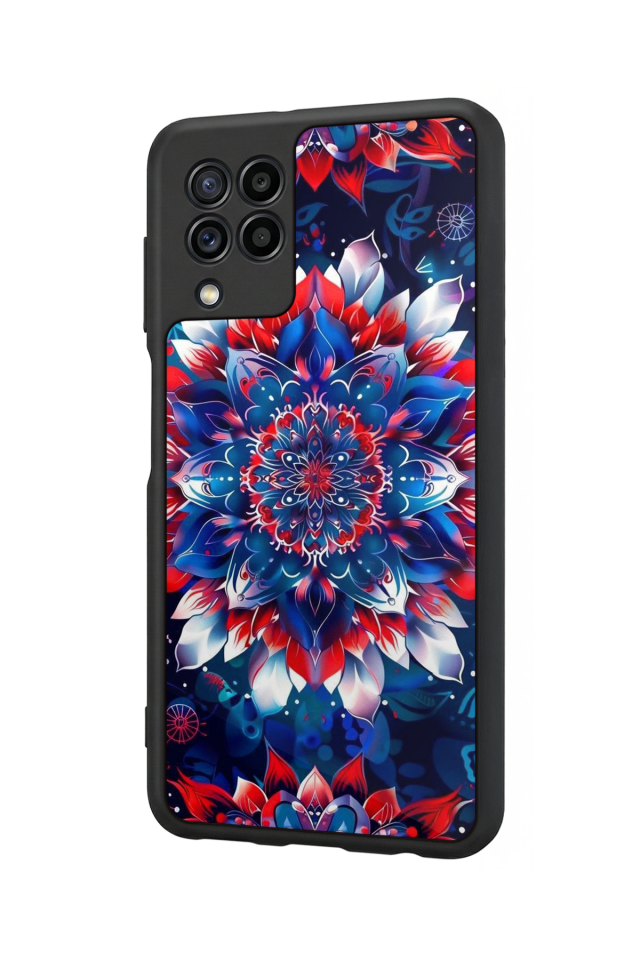 Samsung Galaxy M22 Uyumlu Mandala Tasarımlı Glossy Premium Kılıf