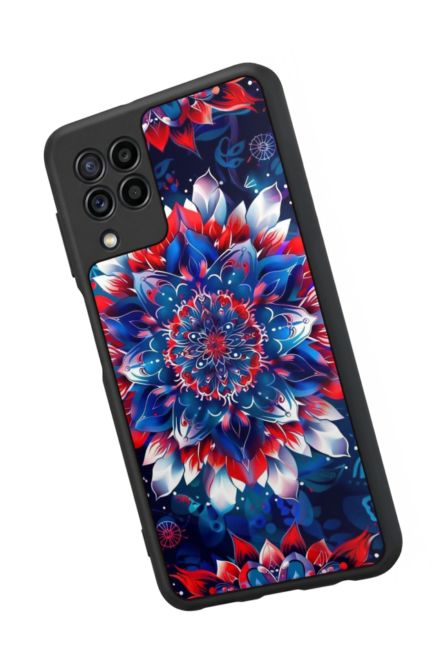 Samsung Galaxy M22 Uyumlu Mandala Tasarımlı Glossy Premium Kılıf