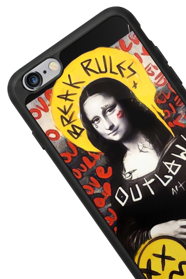 iPhone 6 Plus Uyumlu Monalisa Tasarımlı Glossy Premium Kılıf