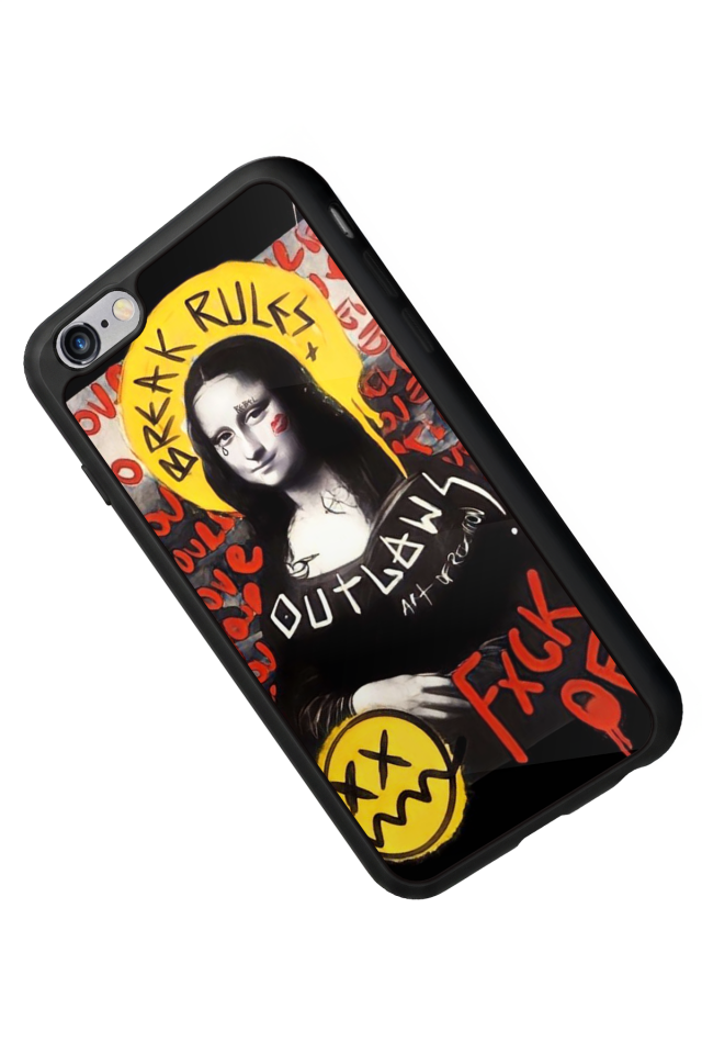 iPhone 6 Plus Uyumlu Monalisa Tasarımlı Glossy Premium Kılıf
