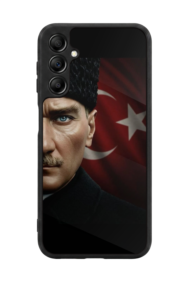 Samsung Galaxy A14 Uyumlu Mustafa Kemal Ataturk Tasarımlı Glossy Premium Kılıf