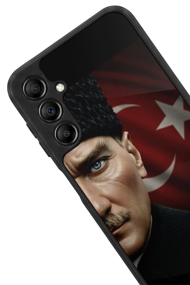 Samsung Galaxy A14 Uyumlu Mustafa Kemal Ataturk Tasarımlı Glossy Premium Kılıf