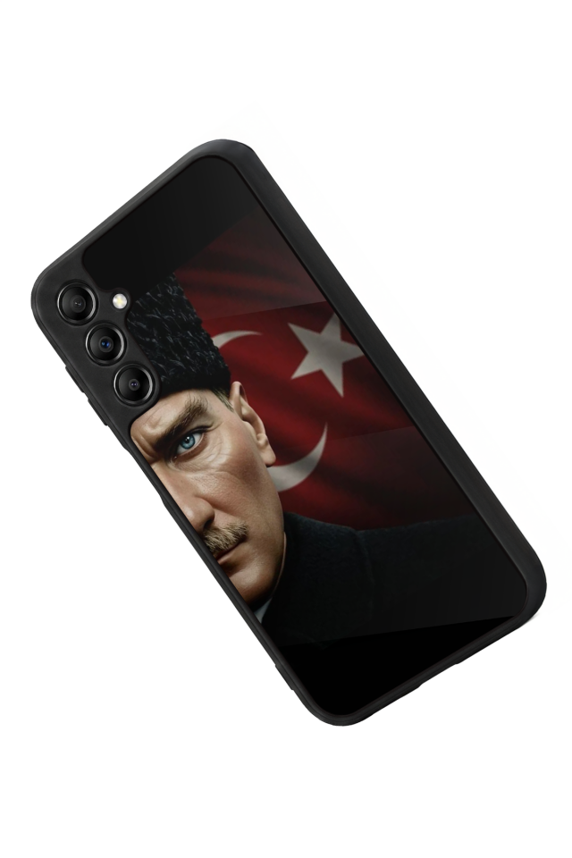 Samsung Galaxy A14 Uyumlu Mustafa Kemal Ataturk Tasarımlı Glossy Premium Kılıf