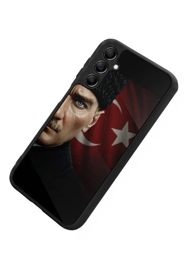 Samsung Galaxy A14 Uyumlu Mustafa Kemal Ataturk Tasarımlı Glossy Premium Kılıf