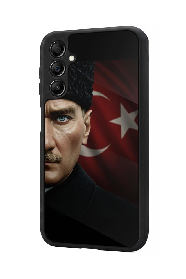 Samsung Galaxy A14 Uyumlu Mustafa Kemal Ataturk Tasarımlı Glossy Premium Kılıf