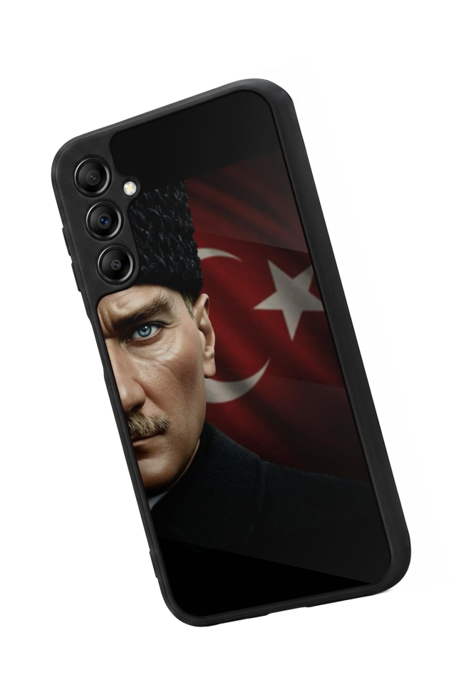 Samsung Galaxy A14 Uyumlu Mustafa Kemal Ataturk Tasarımlı Glossy Premium Kılıf