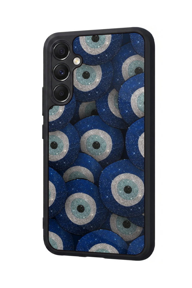 Samsung Galaxy M34 Uyumlu Nazar Tasarımlı Glossy Premium Kılıf