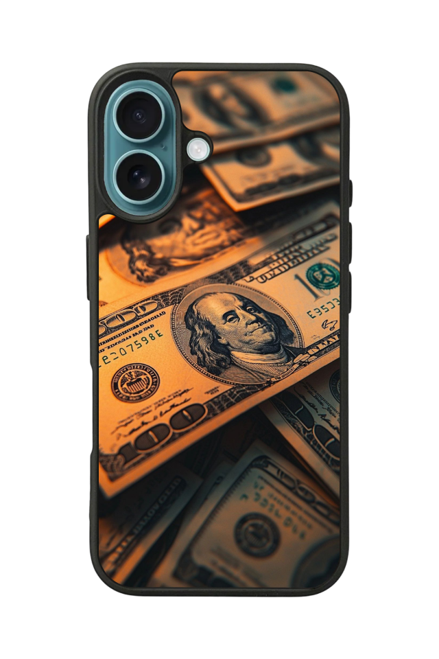 iPhone 16 Uyumlu Para Tasarımlı Glossy Premium Kılıf