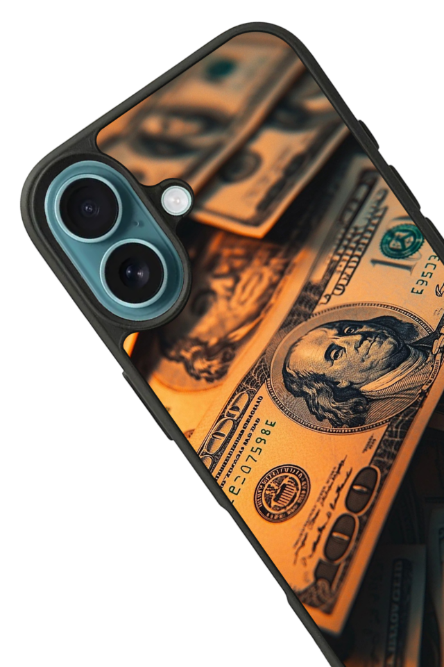 iPhone 16 Uyumlu Para Tasarımlı Glossy Premium Kılıf