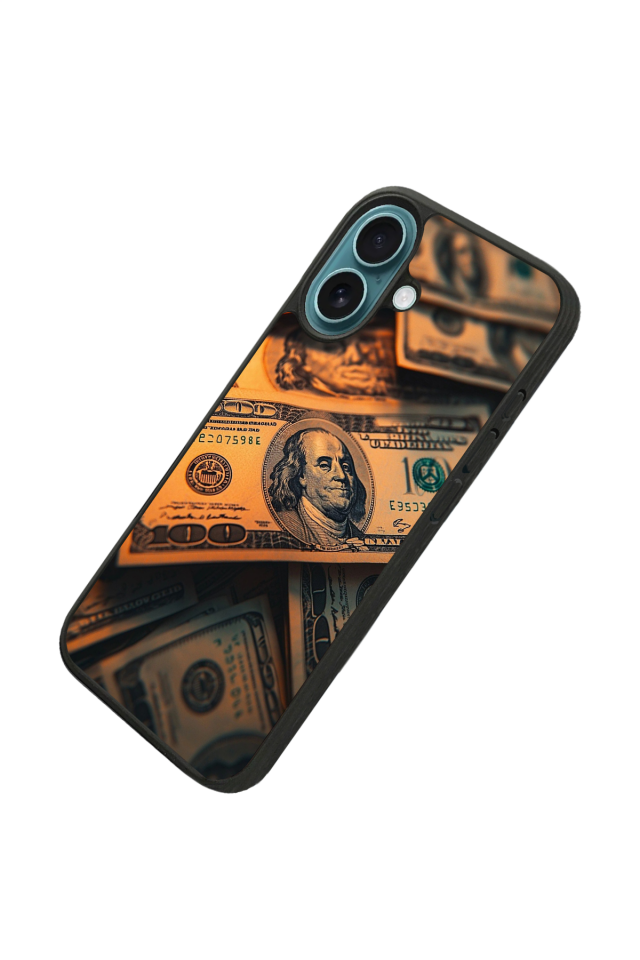 iPhone 16 Uyumlu Para Tasarımlı Glossy Premium Kılıf