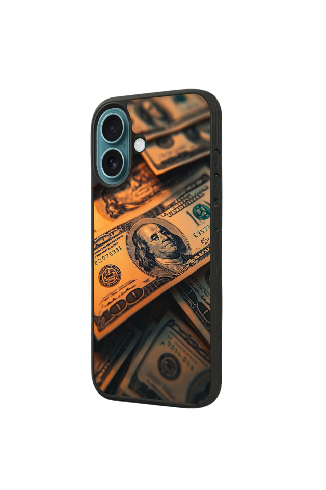 iPhone 16 Uyumlu Para Tasarımlı Glossy Premium Kılıf