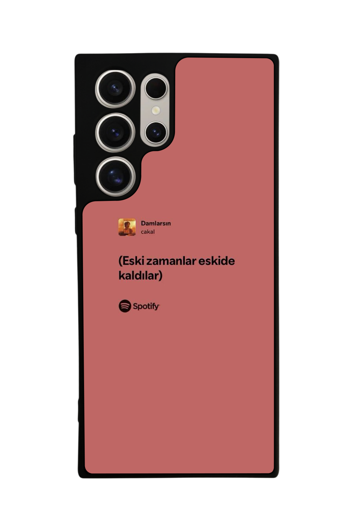 Samsung Galaxy S24 Ultra Uyumlu Sarki Sozleri Tasarımlı Glossy Premium Kılıf