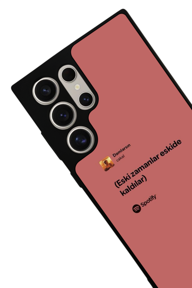 Samsung Galaxy S24 Ultra Uyumlu Sarki Sozleri Tasarımlı Glossy Premium Kılıf