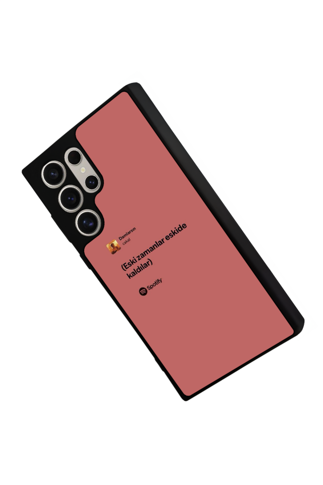Samsung Galaxy S24 Ultra Uyumlu Sarki Sozleri Tasarımlı Glossy Premium Kılıf