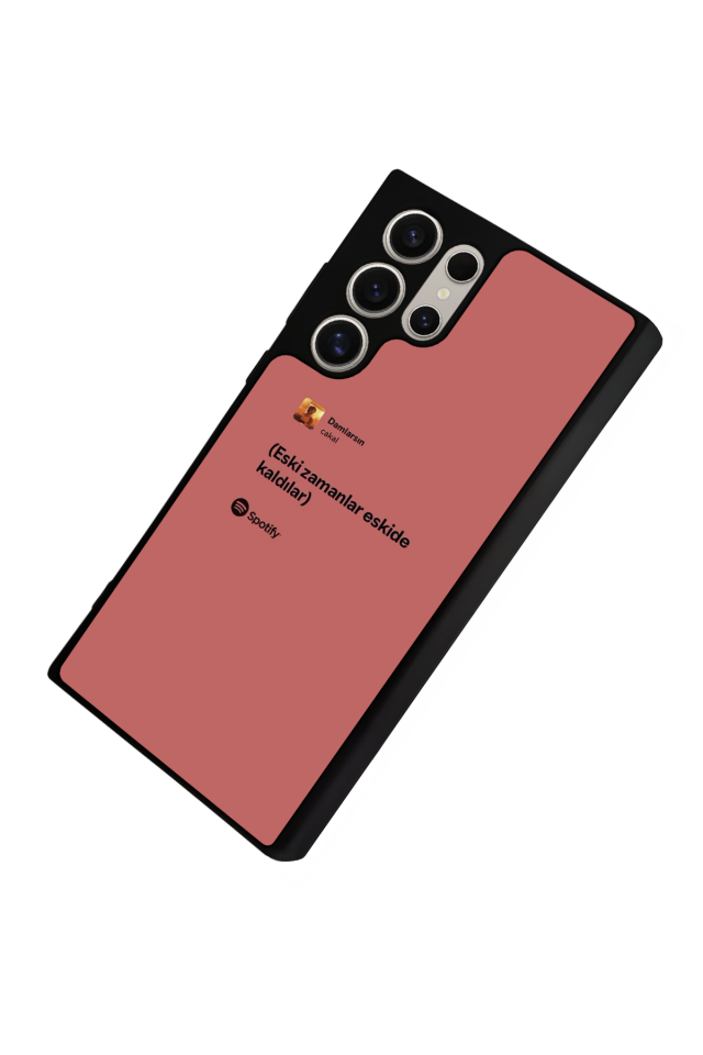 Samsung Galaxy S24 Ultra Uyumlu Sarki Sozleri Tasarımlı Glossy Premium Kılıf